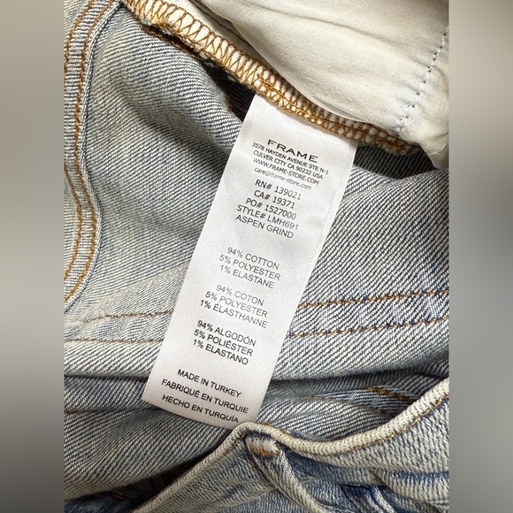 FRAME Men’s L’HOMME SLIM in Aspen Grind Jeans size 34. - Picture 10 of 13